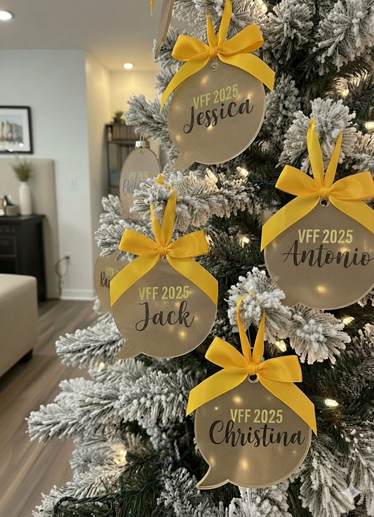 Custom Acrylic UV Branded Ornaments